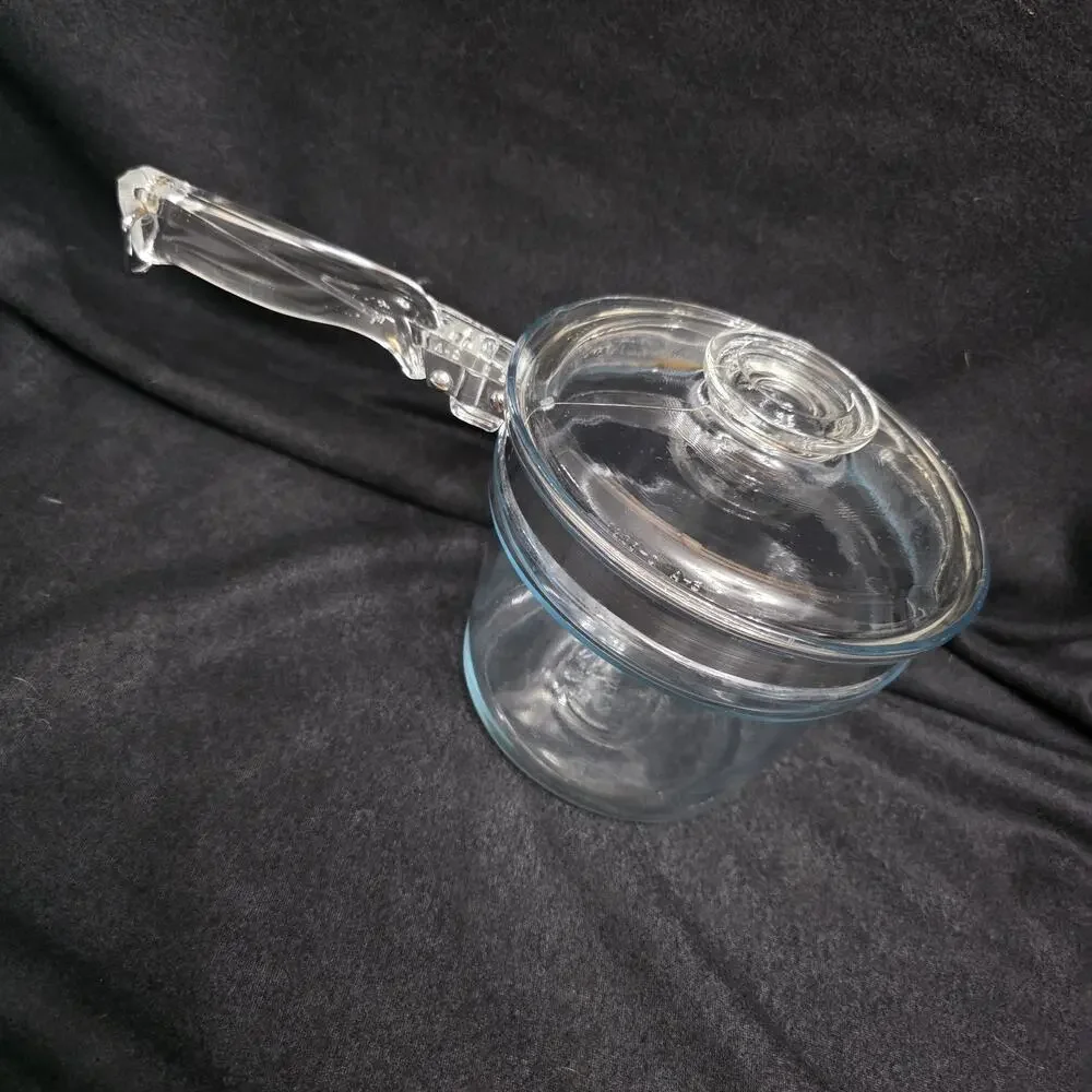 Vintage Pyrex 6283 U Flameware Double Boiler Percolator Lower Pot & Lid